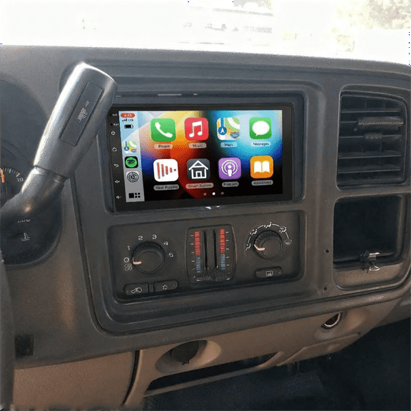 7-Inch Car Player WiFi Bluetooth GPS Navigation Android 15 Carplay/Android Fits For 2003-2006 GMC Sierra 1500 2500