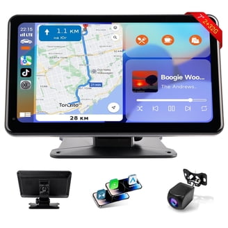 Hikity 6.9" Single Din Car Stereo With Wireless CarPlay & Android Auto, Bluetooth, Backup Camera Input