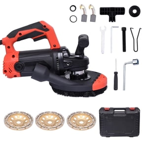 7-Inch Concrete Floor Grinder, 2200W Powerful Sander Machine with Auxiliary Handles & Case for Concrete, Cement, Granite, Marble