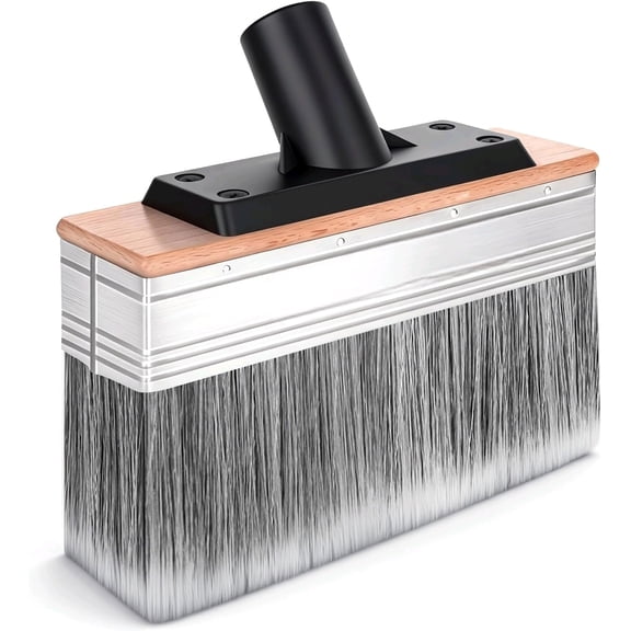 7 Inch Deck Stain Brush, Wide Coverage for Fast Staining, Rustproof Metal Ferrule Secured to Reduce Shedding, for Outdoor Wood Deck Fence Limewash Staining