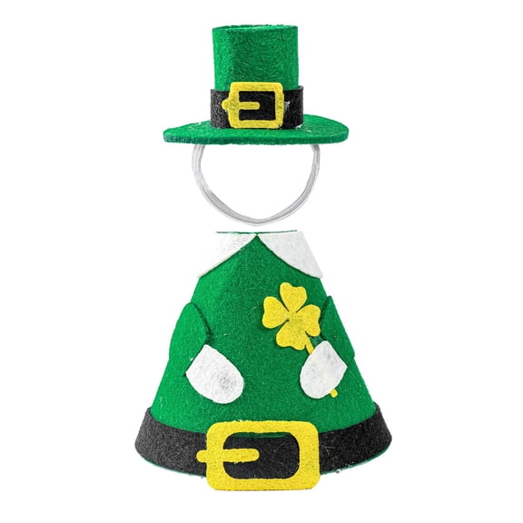 7 Inch Desk Goose Outfit, Ngxiha Valentines Day Easter and St. Patricks Day Desktop Goose Costume Porch Statue Spring Home Office Table Decor