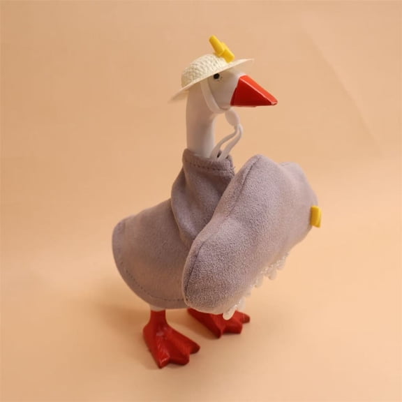 7 Inch Desk Goose Outfits, Mini Desktop Goose Clothes Accessories Set Soft Plush Weather Theme Costume for Magnetic Goose Statue Home Office Table Desk Decor