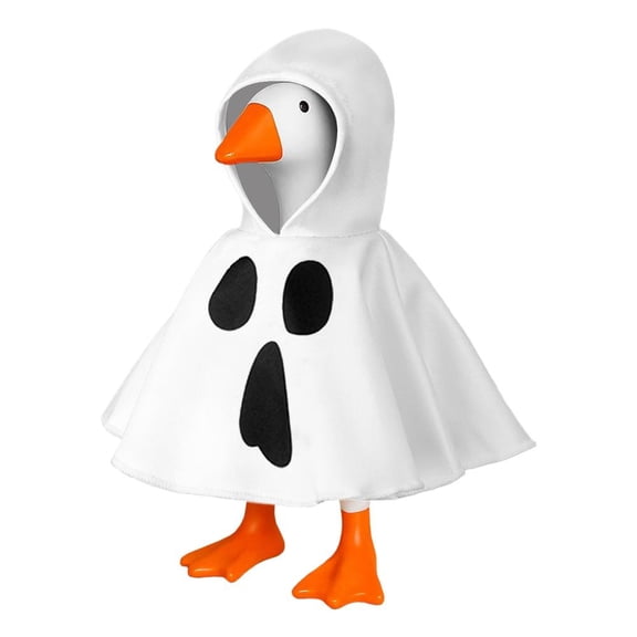 7 Inch Desk Goose Outfits Red Hoodie - Cute Magnetic Goose Statue Accessory for Tabletop & Halloween Decor