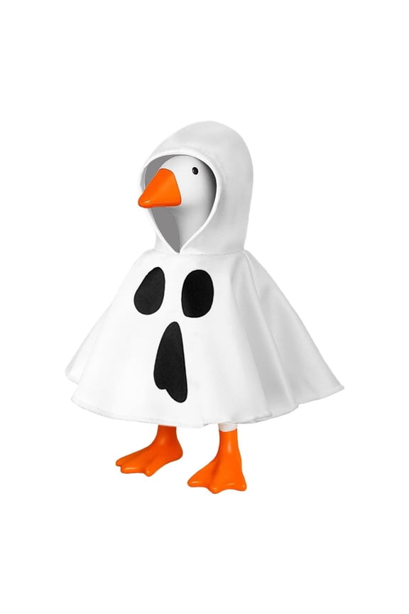 7 Inch Desk Goose Outfits Red Hoodie - Cute Magnetic Goose Statue Accessory for Tabletop & Halloween Decor