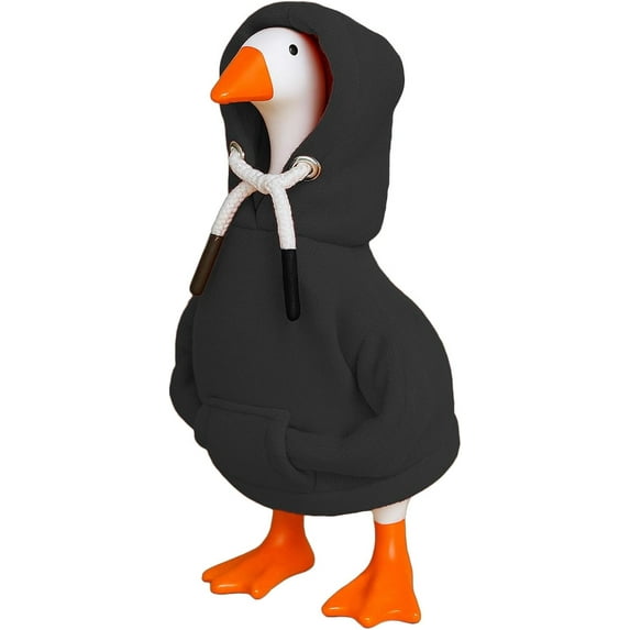 7 Inch Desk Goose Outfits Red Hoodies Tabletop Goose Accessory Mini Porch Goose Costume Magnetic Goose Statue Key Holder Clothes for Table Decor