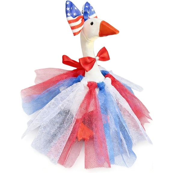 7 Inch Desk Gooses Outfit Mini Desktop Statue Costume Football Clothes with Helmet Accessories Game Day Decor