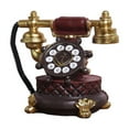 thumbnail image 1 of 7 Inch Desktop Ornament Retro Phone European Resin Dialing Decoration for Home and Coffee Bar Displays Decorative Props for Living Room or Bedroom, 1 of 8