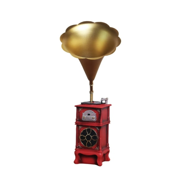 7 Inch Desktop Ornament Retro Phone European Resin Dialing Decoration for Home and Coffee Bar Displays Decorative Props for Living Room or Bedroom