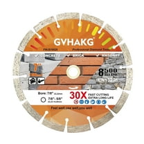 GVHAKG 180mm Diamond Segmented Angle Grinder Blade for Cutting Masonry, Brick, Block, Stone