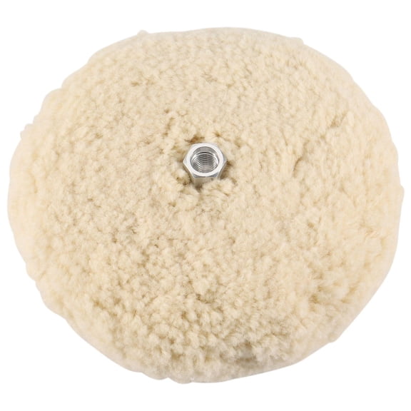 7" Double Sided Wool Polishing Pad with 5/8" Bolt (Pack of 1)