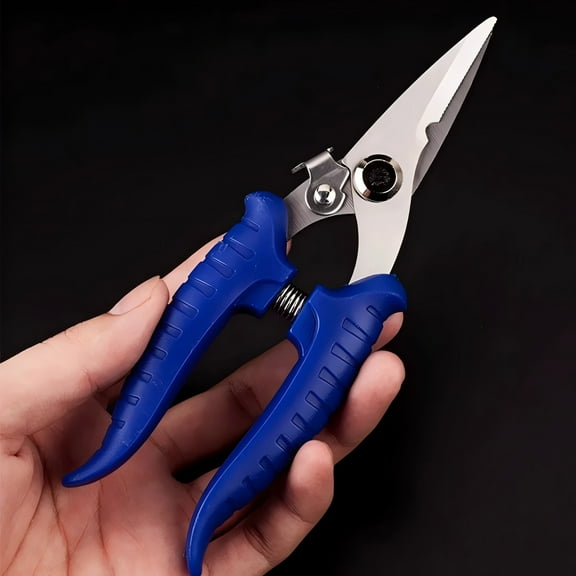 7-Inch Electrician Scissors with Smooth Edge Laser Technology Cable Wire Pruner Shears with Steel Handle for Garden Use