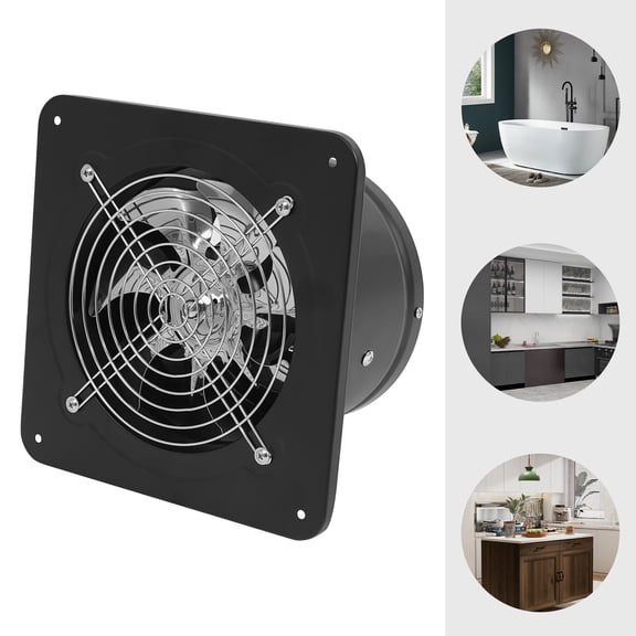 7 Inch Exhaust Fan, Wall Exhaust Fan for Kitchen, Bathroom, Metal Extractor Fan for Attic, Garage, Window Ventilation