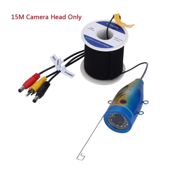 7 Inch Fishfinder Underwater Fishing Camera Double Lamp 30LEDs 15M 30M 50M Waterproof For ICE/Sea/River Fishing ,Wide View Angle