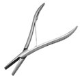 thumbnail image 1 of 7 Inch Flat Teeth Silver Stainless Steel Clamp Hair Extension Plier with Smooth Grooves Keratin Hair Extensions Tools, 1 of 6