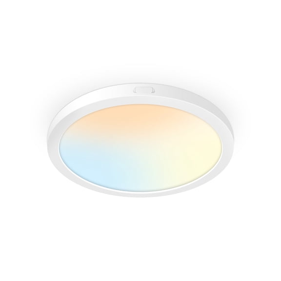 7 Inch Flush Mount LED Ceiling Light Fixture White, 14Watt, Dimmable & 2700K-5000K 5 Color Selectable Ceiling Light Fixtures Flush Mount 90+ CRI Low Profile Ceiling Light for Kitchen