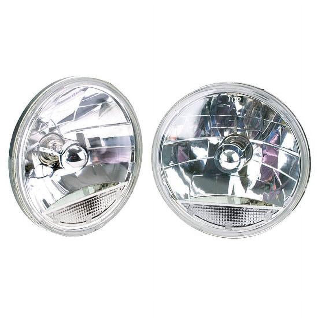 7 Inch Fluted Replacement Headlights w/ Clear Turn Signal - Walmart.com