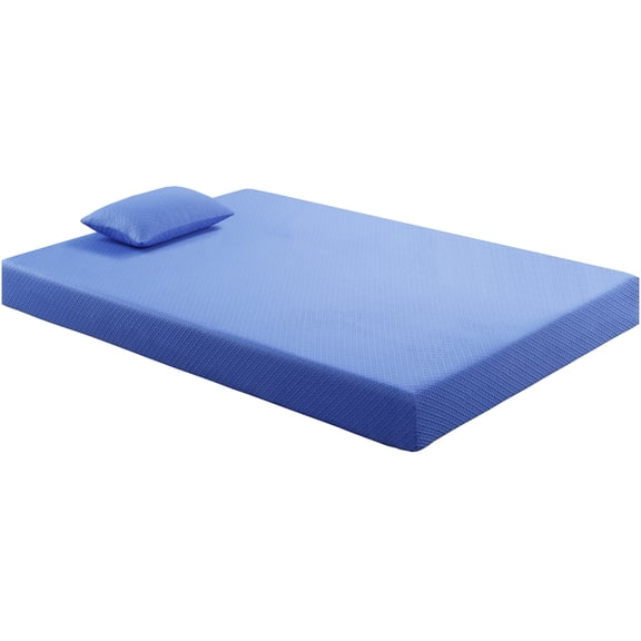 7 Inch Full Gel Memory Foam Mattress & Pillow Set, Medium Firm Support, Cooling Breathable Cover, CertiPUR-US Certified, Bed in a Box