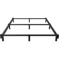 thumbnail image 1 of 7 Inch Full Size Bed Frame for Box Spring and Mattress, 9  Support Metal Bed Base, Tool-Free and Easy Assembly, Black, 1 of 6