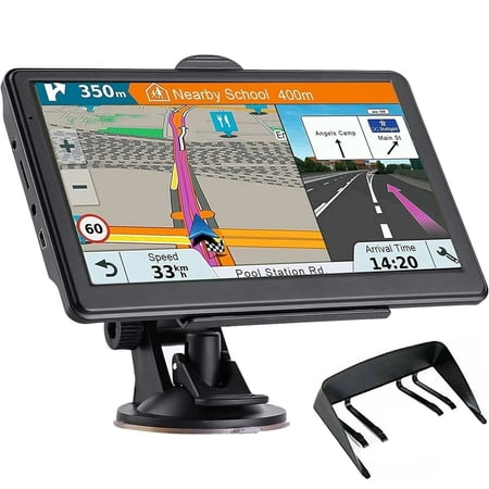 7-Inch GPS Navigation System - Easy Touchscreen, Turn-by-Turn Voice Guidance, Preloaded Maps, Perfect for Any Car