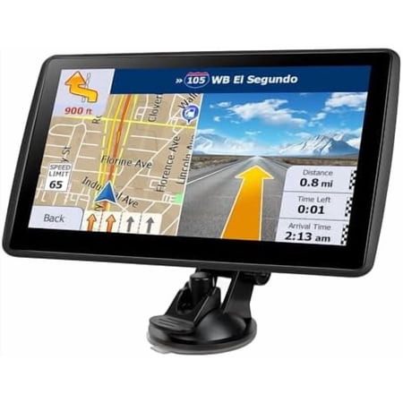 7 Inch GPS Navigator for Car Truck RV, 2026 Latest Map GPS for Car with Free Lifetime Updates, Voice Guidance, Speed Alerts, Custom Routing, HD Touchscreen (Blue)