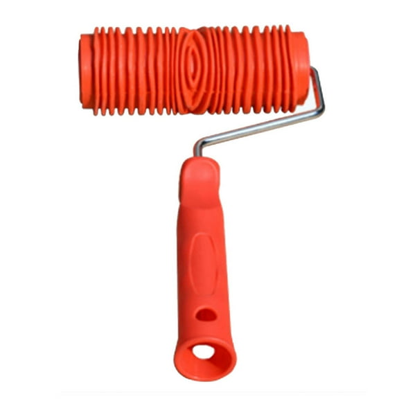 7 Inch Grain Roller with Non-slip Handle Rubber Grain Painting Tool Texture Pattern Roller Easy to Clean