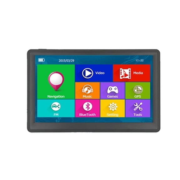 7 Inch HD Touch Screen 800MHZ 256M 8GB Truck GPS Navigation With Rear View Camera ,Flexible Double Bracket Installation