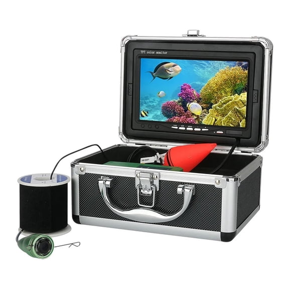 7" Inch HD Underwater Fishing Video Camera 165 Degr Kit 6pcs 1W White LEDs Lights Fish Finder 1000tvl 20M 30M 50M ,Essential Tool for Anglers