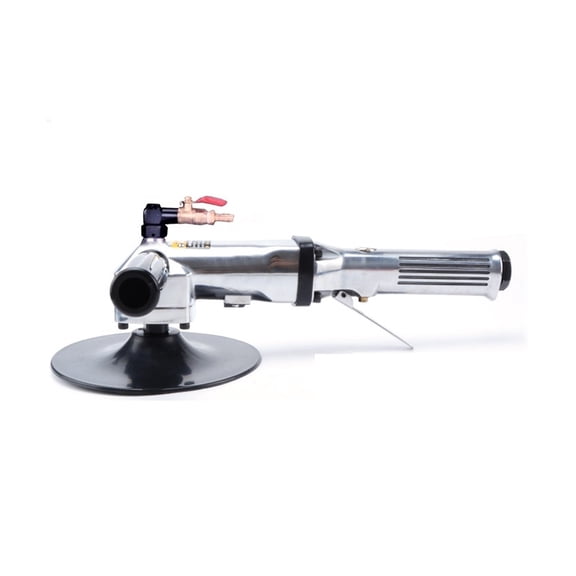 7" Inch Hand Held Water Feed Inch Pneumatic Wet Concrete Polisher Air Marble Granite Stone Grinder Diamond Polishing Pads