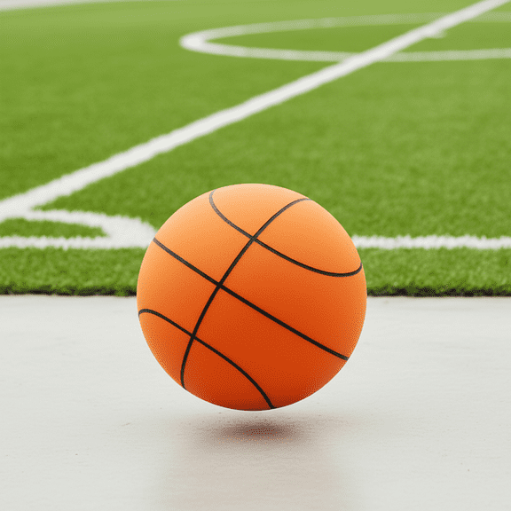 7 Inch Indoor Silent Football Lightweight Polyurethane Foam Shooting Practice Orange Mute Bouncing Ball for Quiet Indoor Sports and Fitness Activities