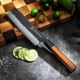 thumbnail image 1 of 7 Inch Japanese Nakiri Knife, High Carbon Stainless Steel Kitchen Chopping Knife, Hand Forged of 5 Layers Professional Japanese Chef Knife, Comfortable Grip Rosewood Handle Vegetable knife, 1 of 8
