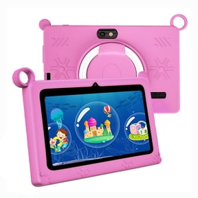 7 Inch Kids Tablet for Children, Android 7.1 WiFi Bluetooth, 1GB RAM 16GB Storage, 128GB Expand, HD Display with Dual Camera, Educational Learning Tablet with Case for Toddlers
