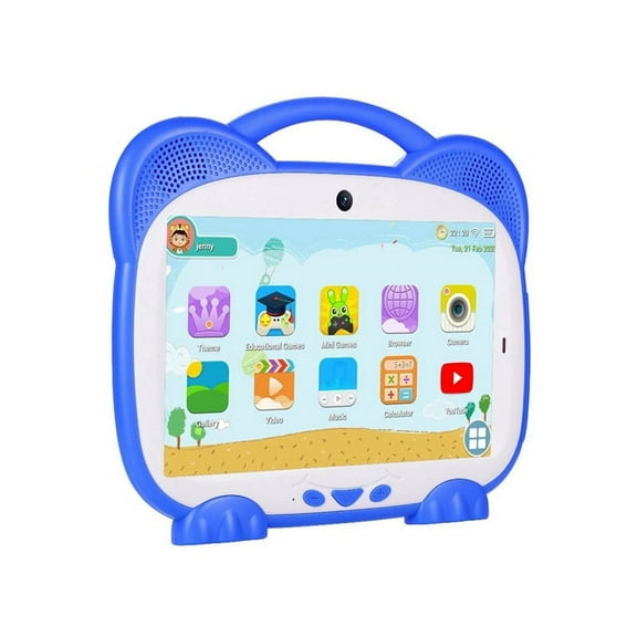 7 Inch Kids Tablet for Study Education Kids Gift Kids Software,Blue