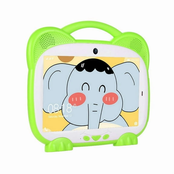 7 Inch Kids Tablet for Study Education Kids Gift Kids Software,Green