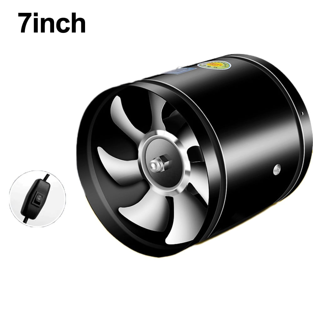 7 Inch Kitchen Exhaust Fan 220V 50W Round Tube Exhaust Pipe Air Supply