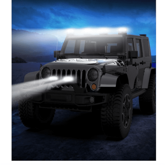 7 Inch LED Light Bar, 720W 72,000LM Offroad Fog/Driving Lights LED Tractor Lights with Spot Flood Combo Beam, Waterproof LED Work Lights for Truck Boat ATV UTV, 6 Pcs (White)