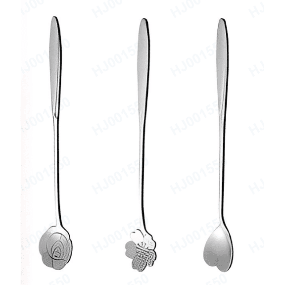 7-Inch Long Handle Iced Tea Spoons for Stirring, Fine Texture Stainless Steel Mixing Coffee Spoons, Ice Cream Spoons, Sundae Spoons,Cocktail Stirring Spoons, Long Stirring Spoon for Drinks,Set of 3