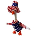 thumbnail image 1 of 7 Inch Mini Goose Patriotic Outfit Set, 4th of July Duck Statue Costume, Vibrant USA Flag Goose Clothes for Independence Day Holiday Small Porch Home Decor Patriotic, 1 of 9