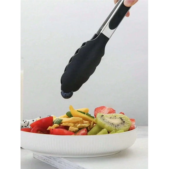7-Inch Mini Kitchen Tongs - Heat Resistant Nylon Tips For Cooking, Bbq, Salad