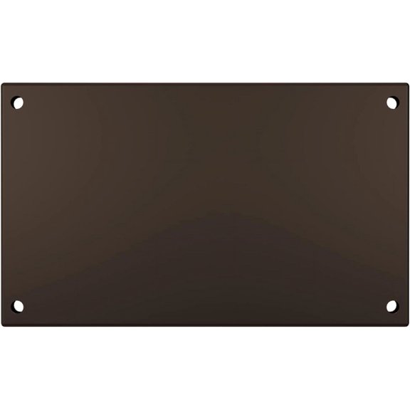 7-Inch Mounting Plate for Lighted Address Numbers by LN LUMANUMBERS, Durable Stainless Steel, (For 3 Numbers, Bronze)