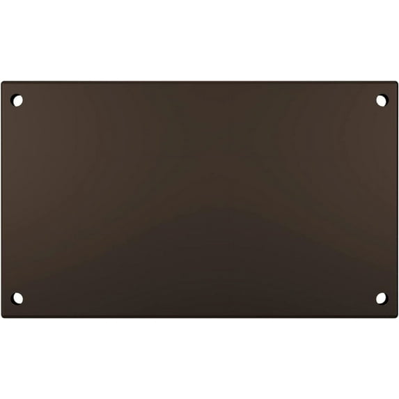 7-Inch Mounting Plate for Lighted Address Numbers by LN LUMANUMBERS, Durable Stainless Steel, (For 3 Numbers, Bronze)