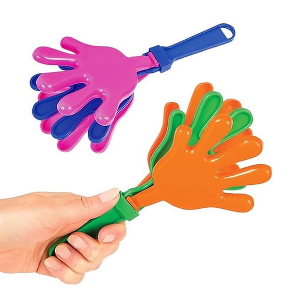7-Inch Party Hand Clappers Fun Noise Makers for Kids & Adults pack of 12