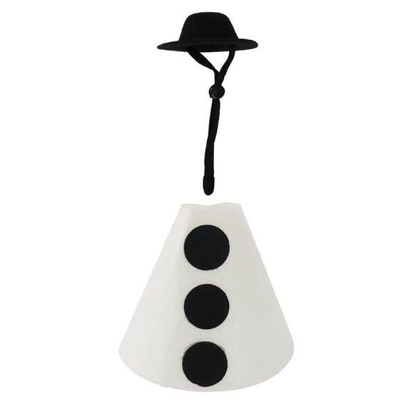 7 Inch Porch Goose Turkey Outfits, Lawn Goose Christmas Costume with Hat, Cute Ornaments Garden Costume Small Statue, Holiday Outdoor Garden Yard Patio Decoration