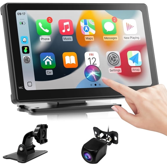 7 Inch Portable Screen for , Stereo & ,1080p Backup Camera CarAudio Receivers GPS Navigation Mirror Link