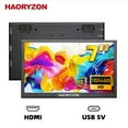 thumbnail image 1 of 7 Inch Portable Secondary Monitor FHD 1024x600 IPS LCD Screen USB-C & HDMI with Dual Speakers for PC Laptop Raspberry Pi Nintendo Switch - Black, 1 of 7