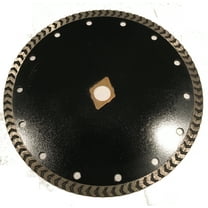 7-Inch Premium Turbo Diamond Saw Blade for Cutting Concrete, Bricks, Stone, and Masonry Materials, Dry/ Wet Cutting