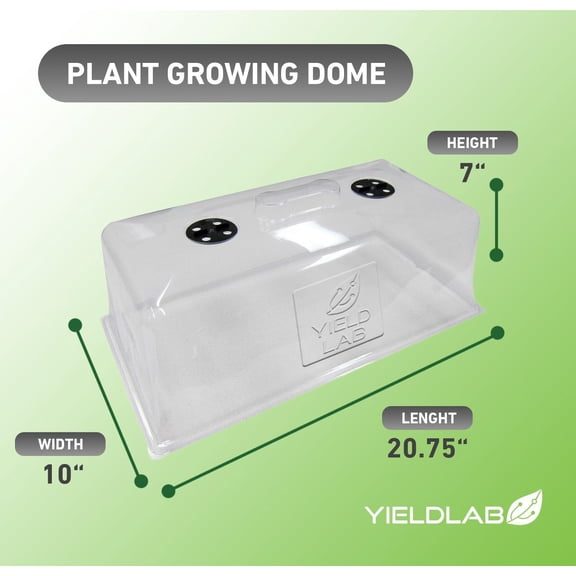 7 Inch Propagation Dome - 10 Pack Humidity Vented Domes for Seedling Germination