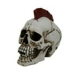 thumbnail image 1 of 7 Inch Punk Rock Skeleton Skull with Red Mohawk Statue Figurine, 1 of 1