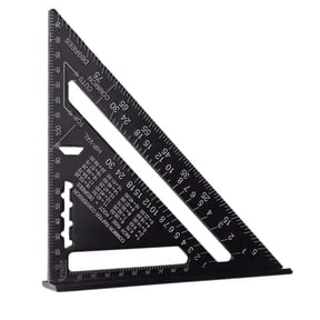 7 Inch Rafter Tool for Precision Roofing Carpentry Layout and Angle Measurement with Durable Construction Design
