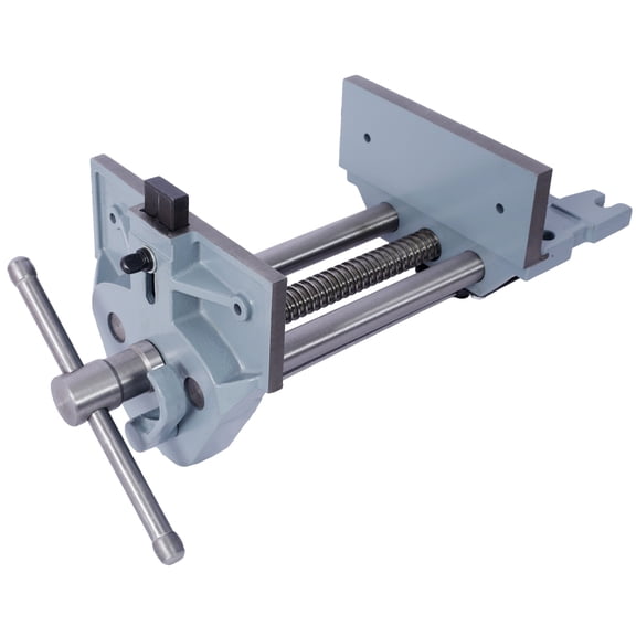 7 Inch Rapid Action Woodworking Vise Quick Release Lever for Quick Adjustments Heavy-Duty Cast Iron Gray Steel Vise for Workbench