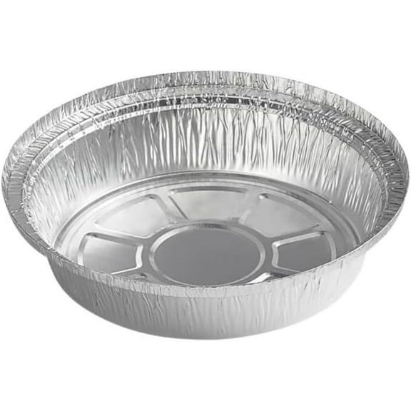 7-Inch Round Aluminum Foil Pans with without Lids – Disposable Take-Out Food Containers, Oven, Steam Table, Roasting & Baking Safe:20CT